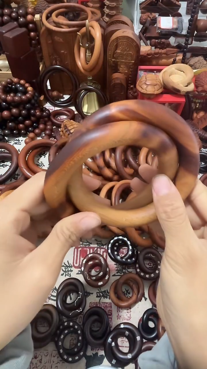 枣木乾坤圈桃木75圈口一物一拍