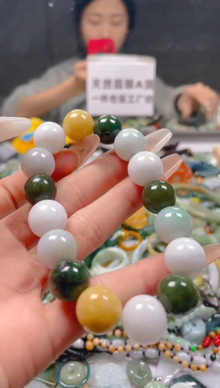 【闪购商品】翡翠颈饰未镶嵌13-14MM/A/翡翠A货一图一物