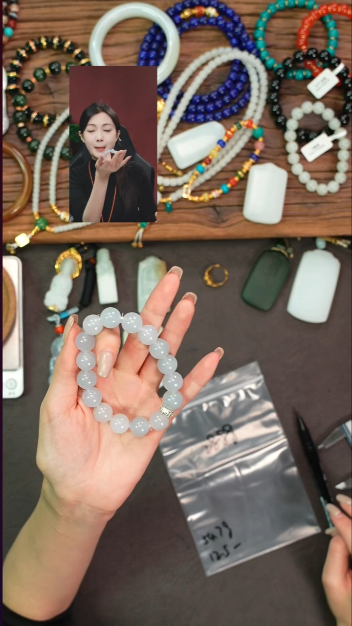 未镶嵌手串翡翠用**哥遇见文玩品质回血