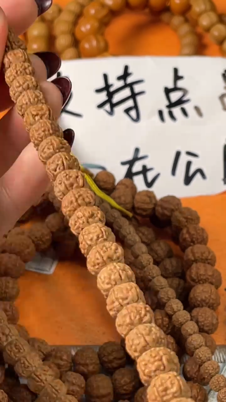 【闪购商品】金刚菩提手串705原皮老树藏式盘龙9+钢丝刷