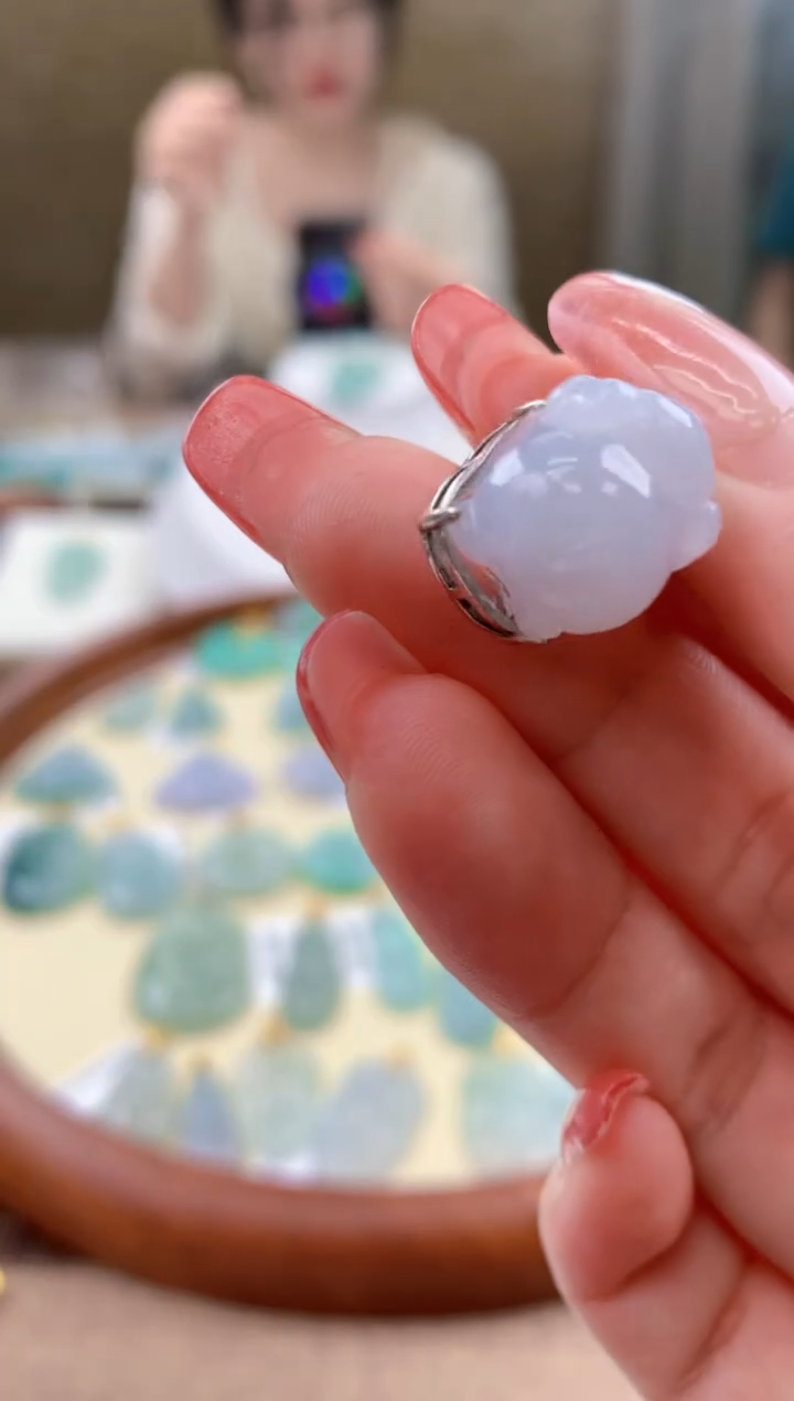 颈饰未镶嵌翡翠天然A货翡翠挂件