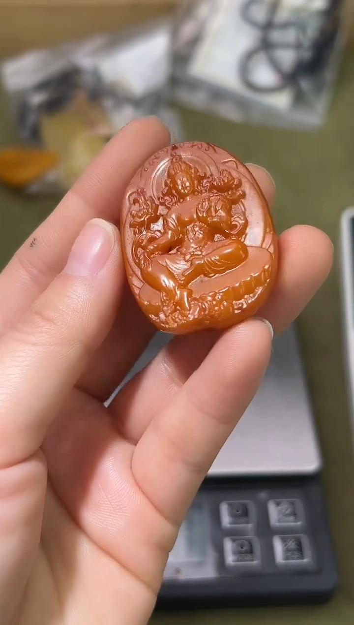 裸石琥珀未镶嵌琥珀蜜蜡吊坠