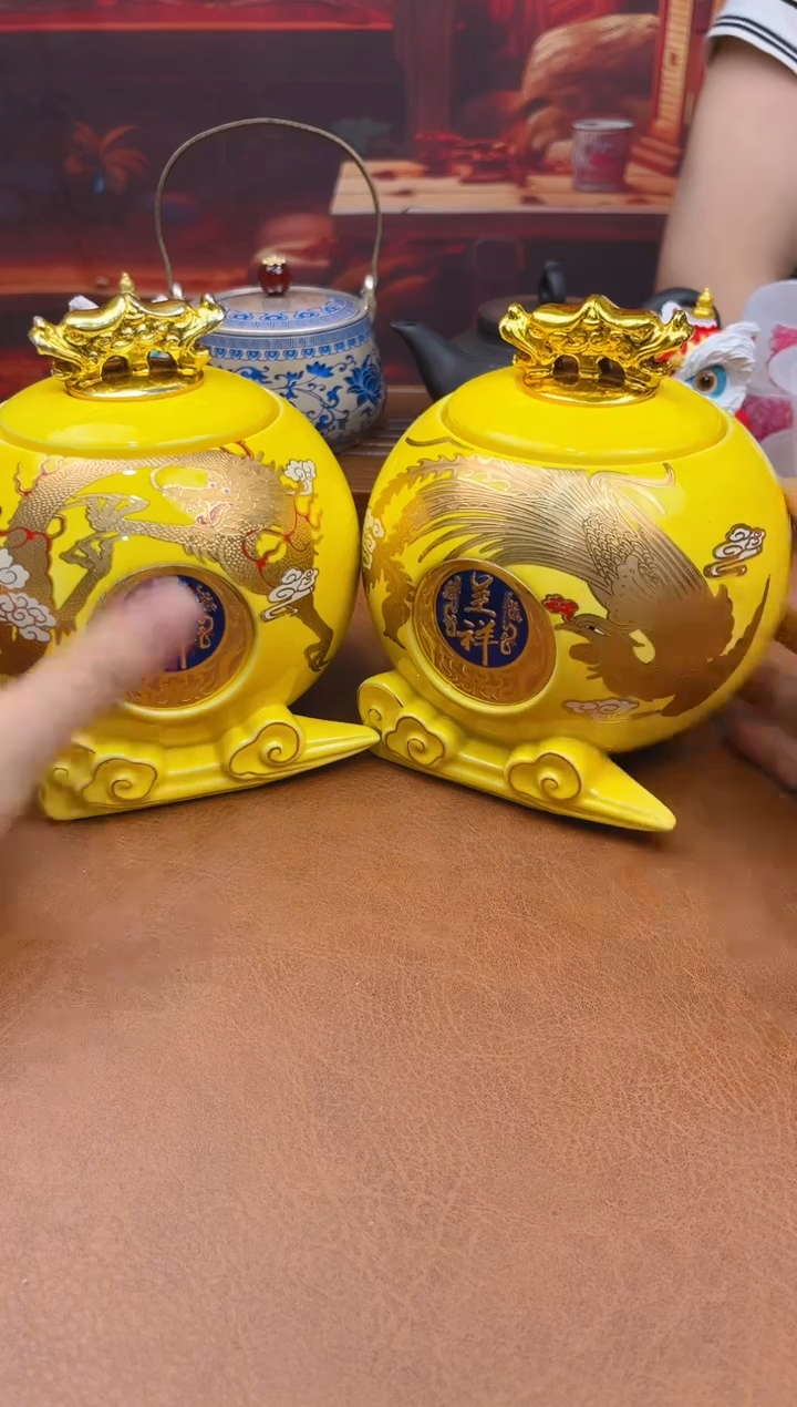 陶瓷茶具摆件旅行套组