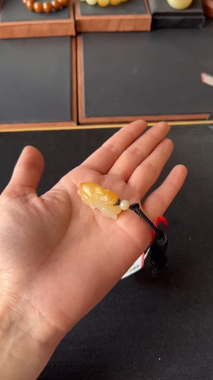 【闪购商品】和田玉吊坠(赠链)未镶嵌且末金山微色差貔貅