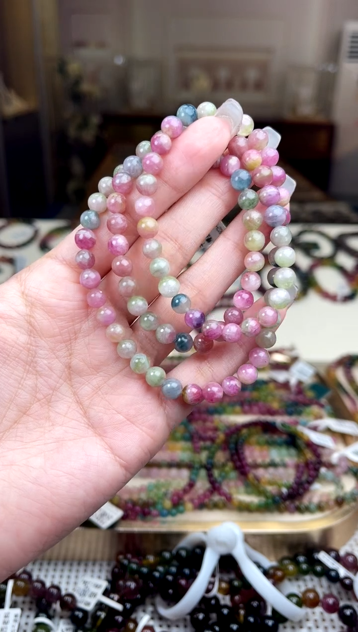 【闪购商品】碧玺/未镶嵌6mm+碧玺多圈多样性发货