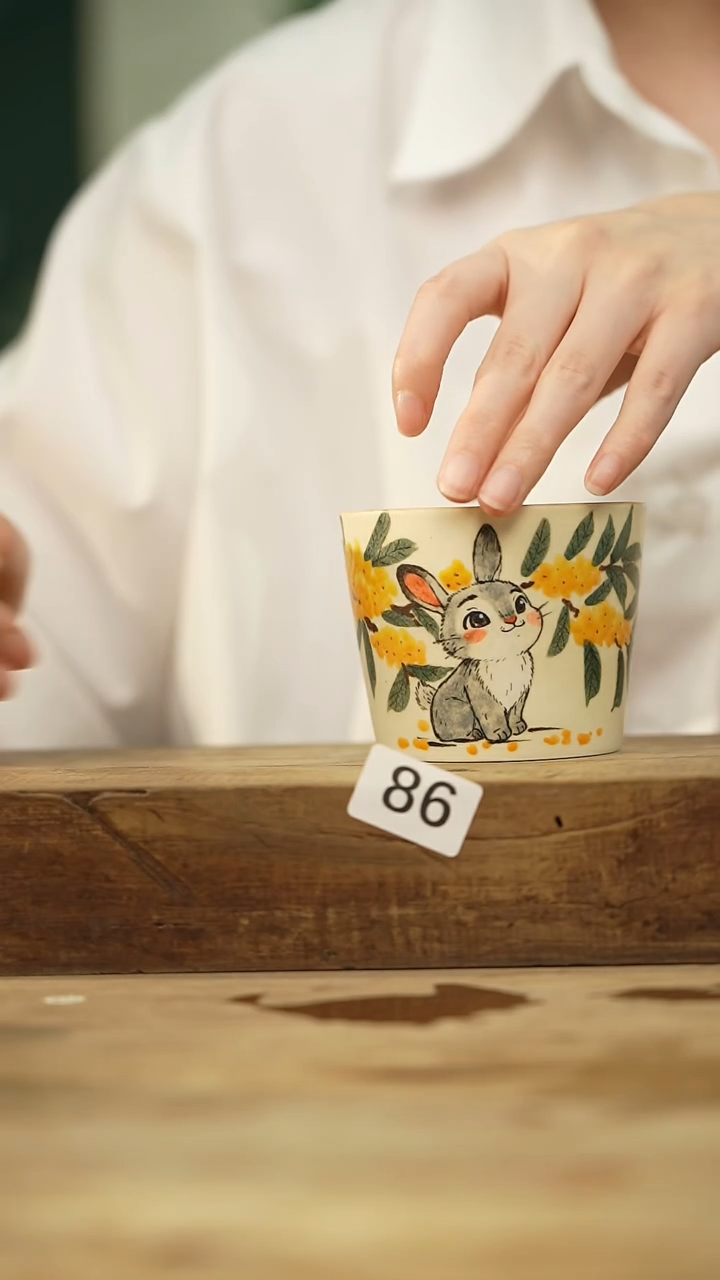 瓷片设计师手作款 手绘油画风卡通系列 十七