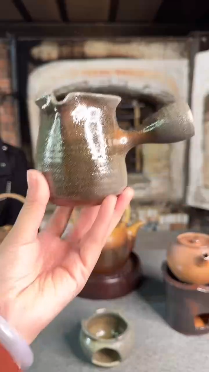 茶壶紫砂红皮龙侧把煮奶茶壶