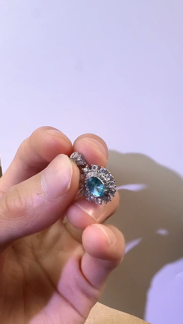 【闪购商品】磷灰石吊坠银S925镶嵌KT24110723