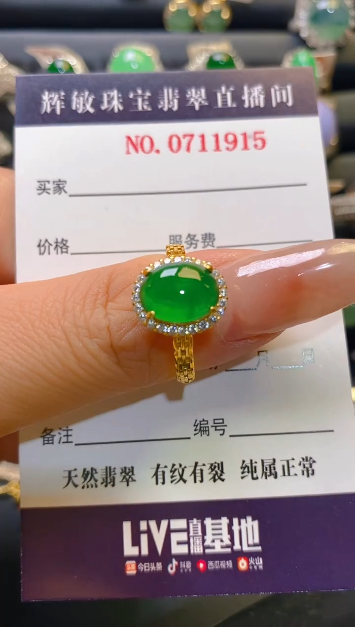 【闪购商品】翡翠耳饰银S925镶嵌天然A货翡翠1