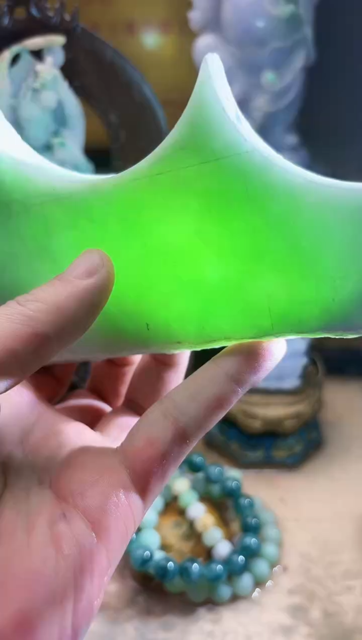 未镶嵌挂件翡翠A货张麦9489