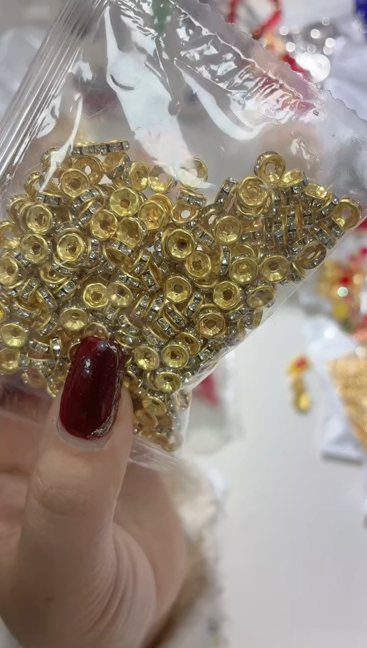 玻璃0655卡6隔钻300个金色