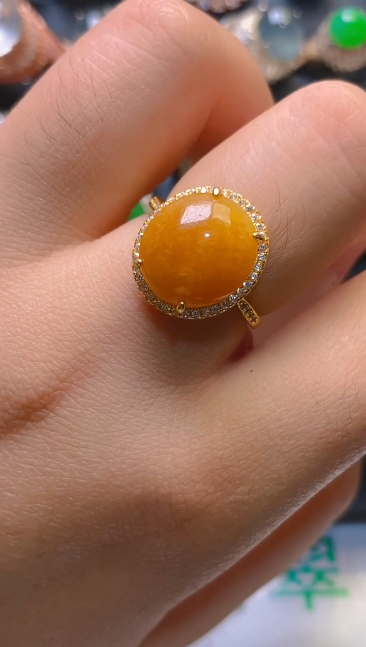 【闪购商品】翡翠银S925镶嵌耳饰天然A货翡翠1