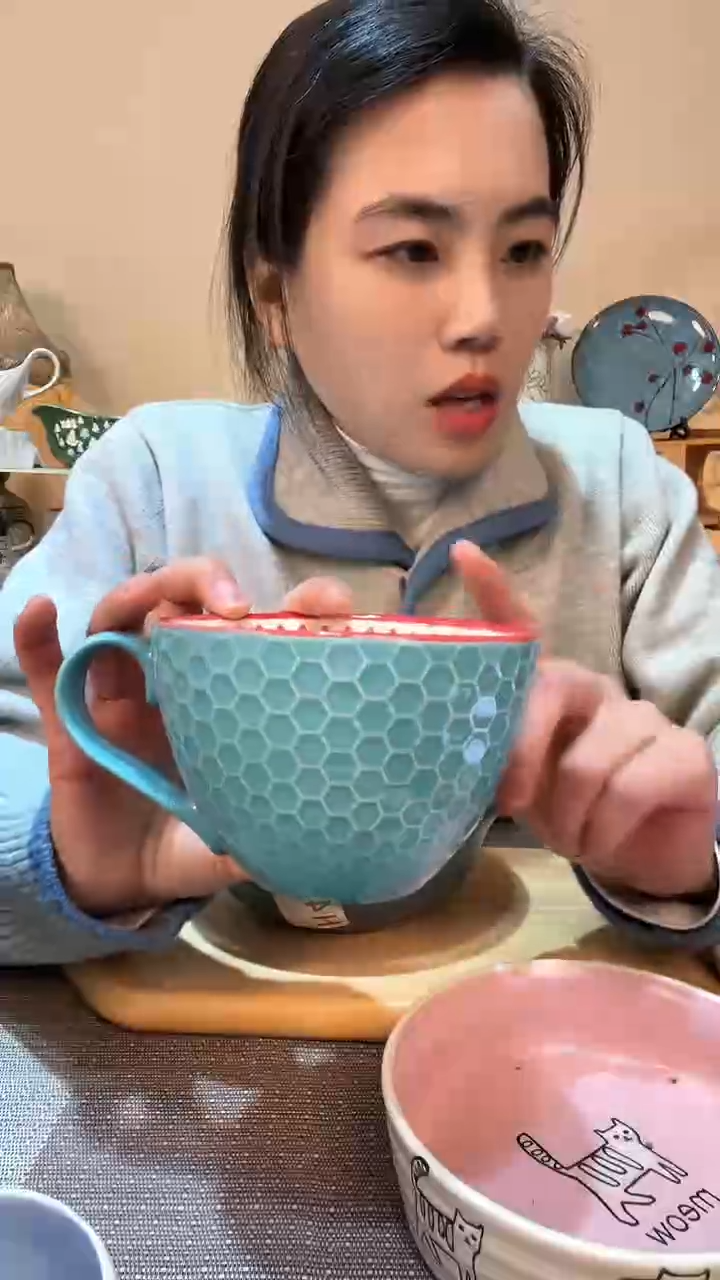 【闪购商品】瓷片早餐杯 微瑕介意勿拍