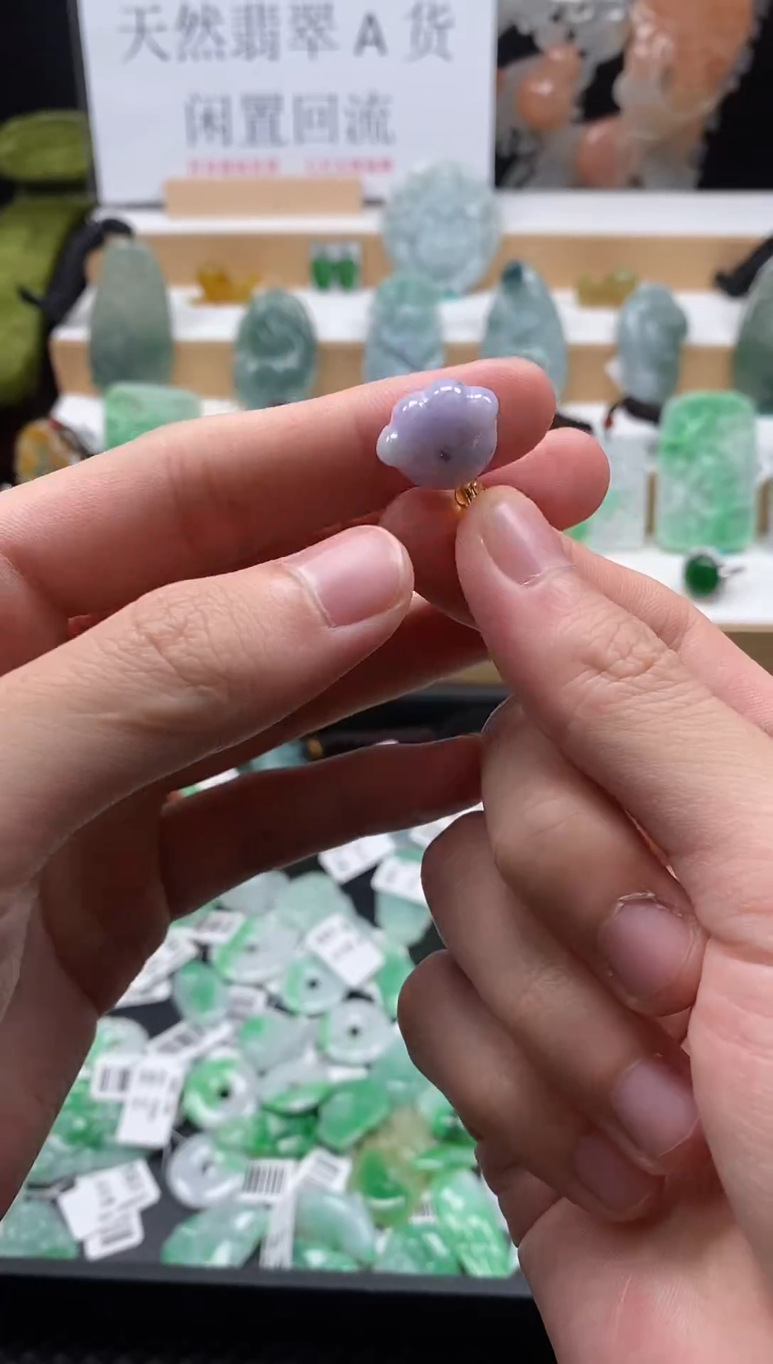 【闪购商品】翡翠颈饰未镶嵌113猫爪