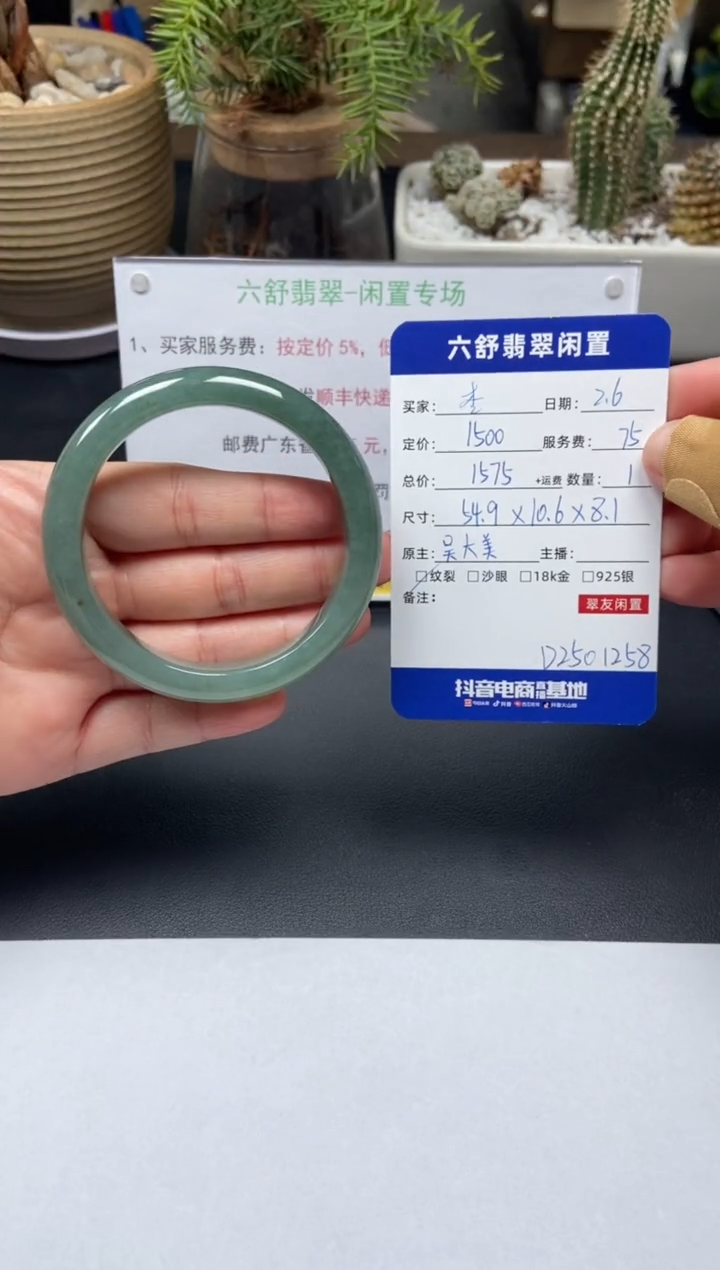 【闪购商品】翡翠手镯未镶嵌D2501258
