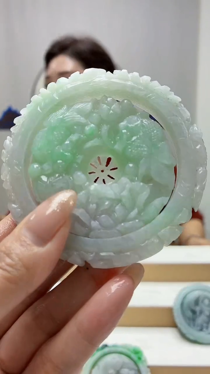 未镶嵌定制翡翠4829MM-毛货套镯67