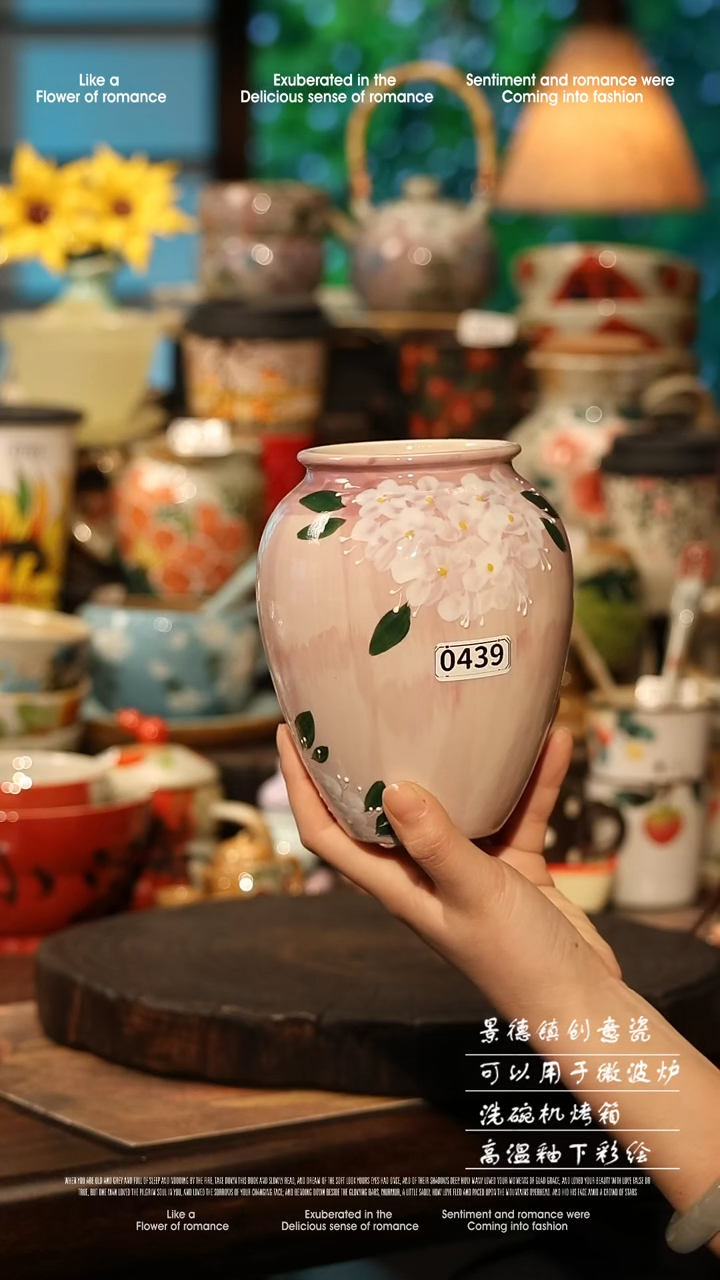 陶瓷景德镇高温釉下彩手工手绘款式@A0439@