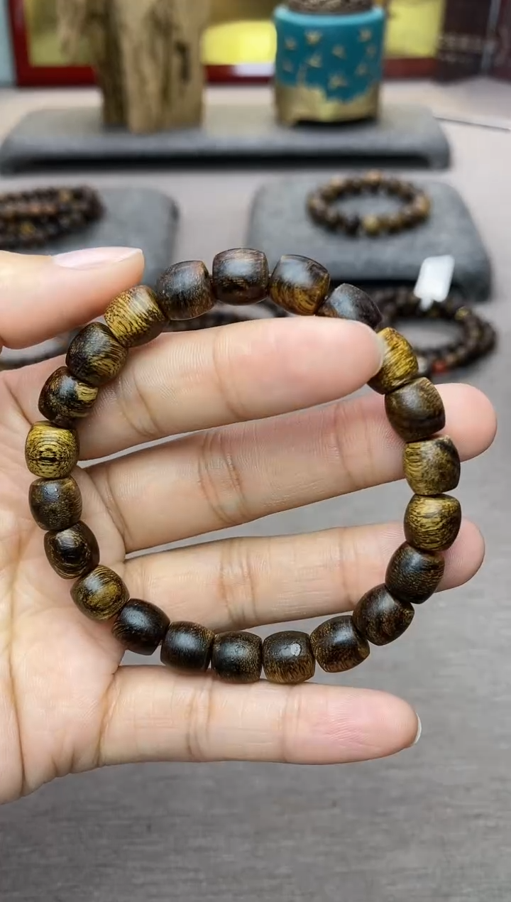 【闪购商品】沉香手串越南芽庄白棋留疤8*8沉水单圈