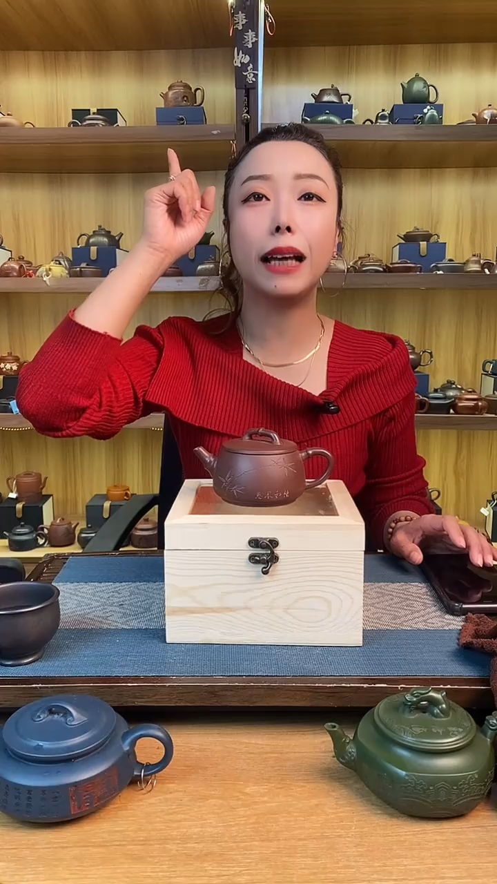 【闪购商品】紫砂茶壶老紫泥竹节汉瓦【雪】