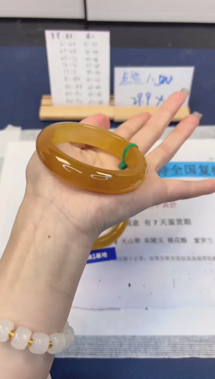 【闪购商品】石英质玉手镯未镶嵌456-财气镯-圈口57