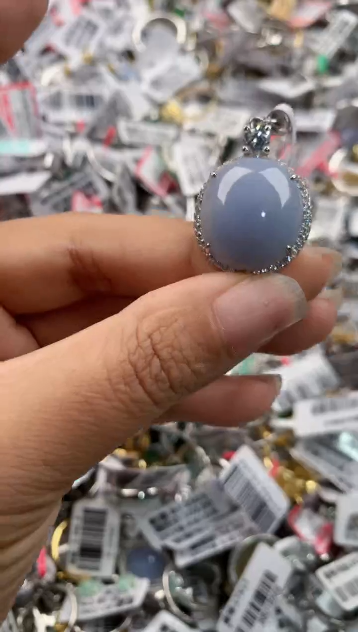 银S925镶嵌戒指翡翠888---6