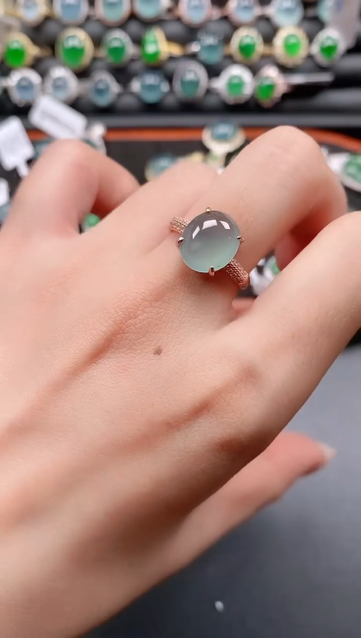 银S925镶嵌戒指翡翠1111