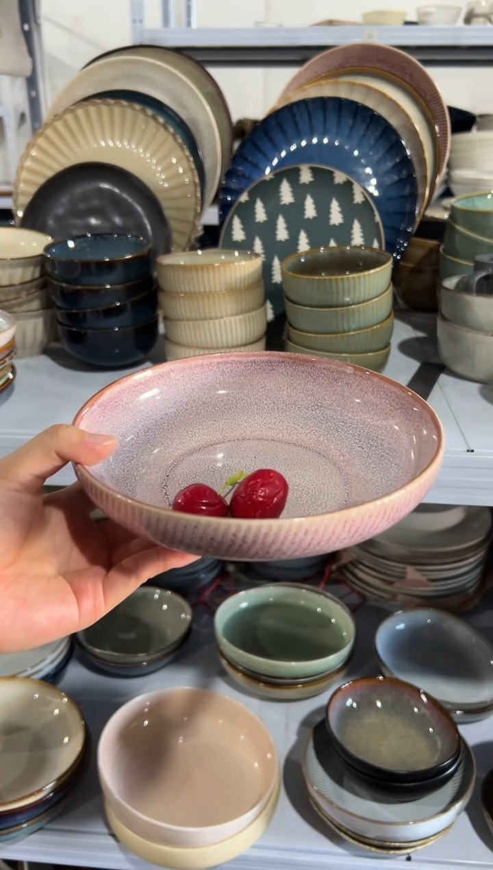 陶瓷外贸尾货瑕疵满20包邮X 新品菜碗