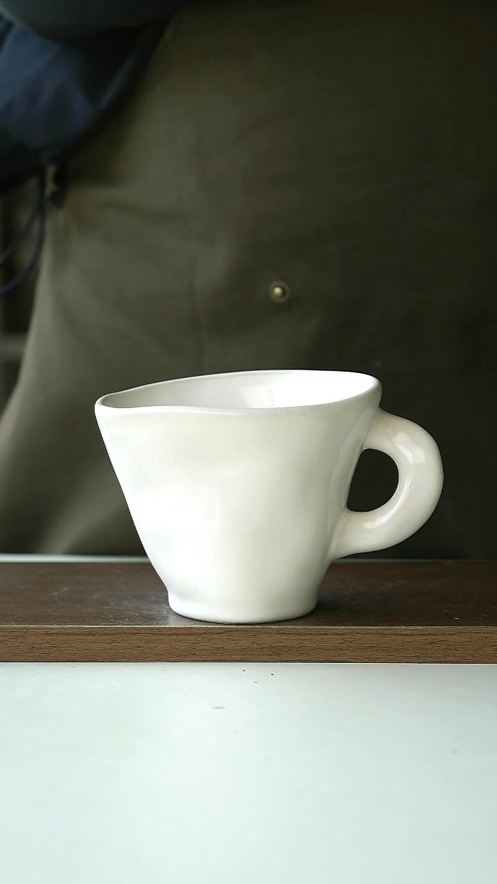 【闪购商品】陶瓷出美手工拉胚马克杯@4-2@