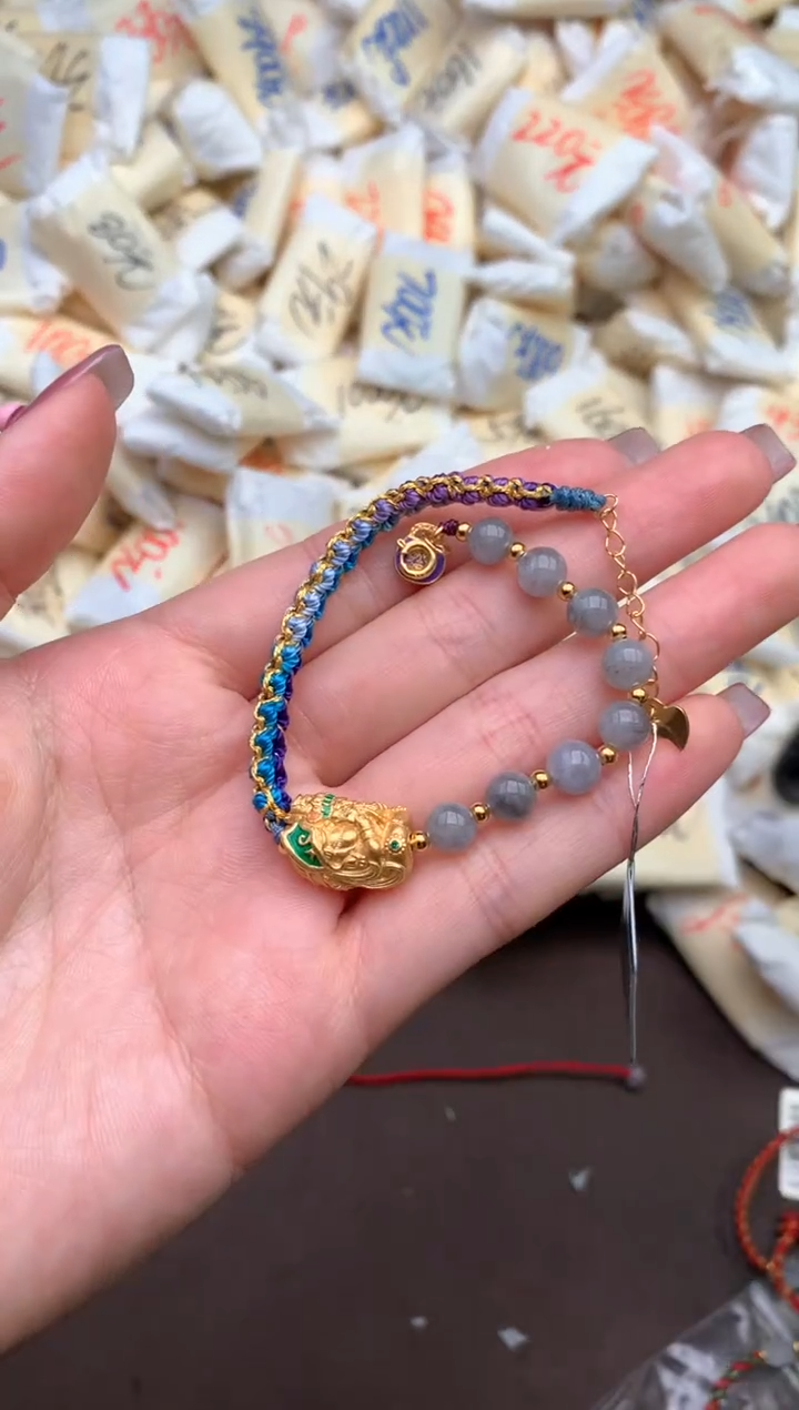 【闪购商品】翡翠手绳银S925镶嵌一