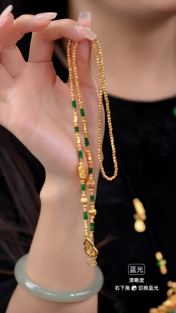 颈饰未镶嵌翡翠项链4