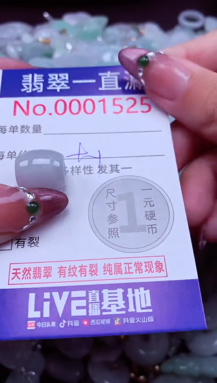 吊坠(不含链)未镶嵌翡翠1525