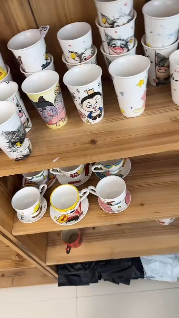 纯手工大**?纯手工绘制陶瓷杯