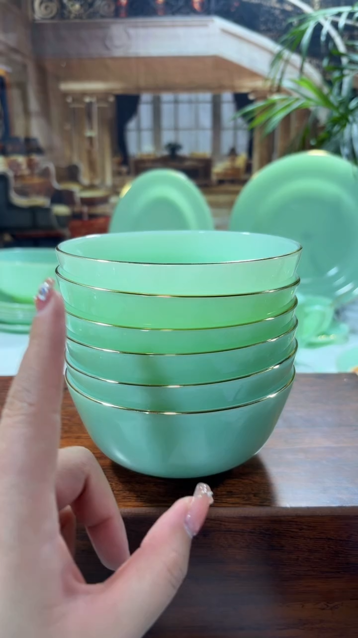 【闪购商品】....5.5英寸玉瓷碗6个口径13.8厘米  