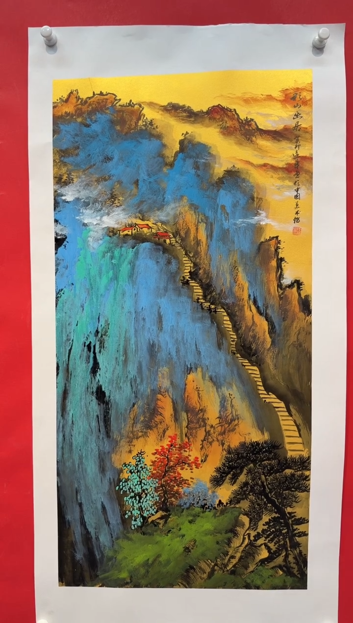 国画画家陆远华纯手绘原作