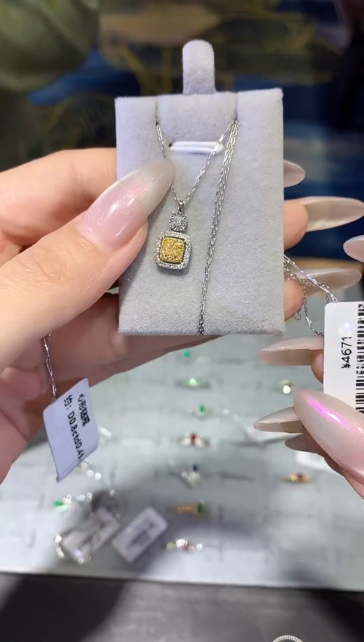 【闪购商品】钻石项链18K金镶嵌YT036钻石项链