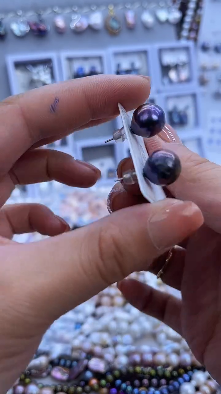 【闪购商品】淡水珍珠耳饰银S925镶嵌786