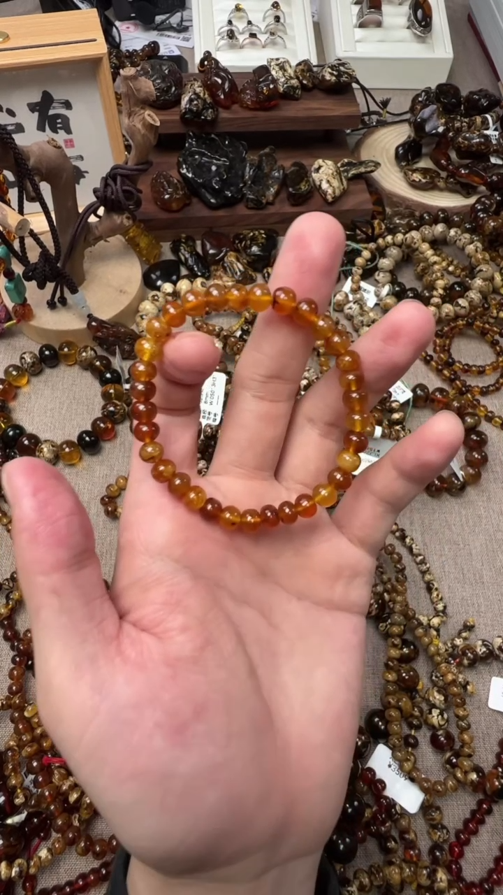 【闪购商品】琥珀手链未镶嵌抚顺琥珀
