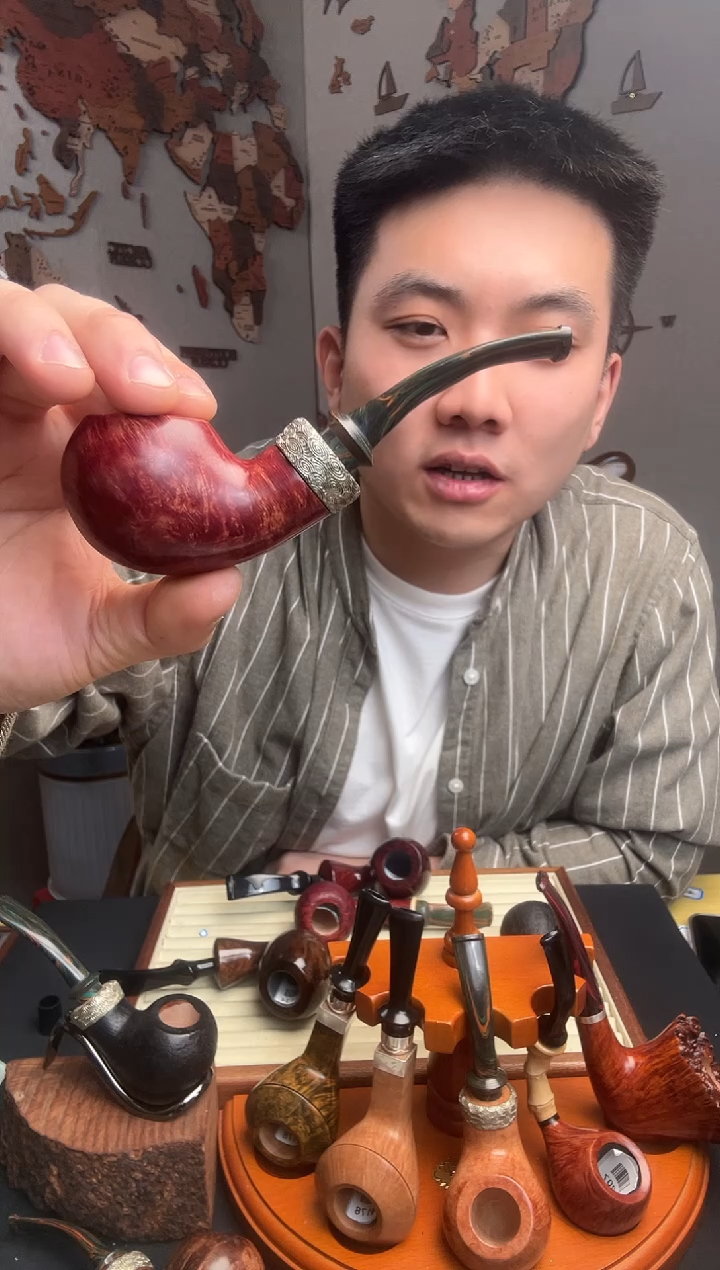 石楠木吴***叔意大利进口石楠木烟斗