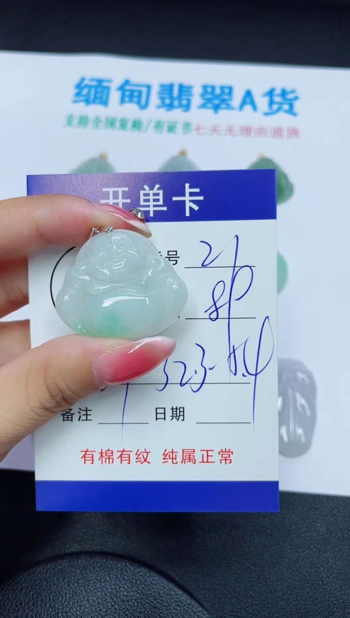 翡翠未镶嵌吊坠(赠链)21