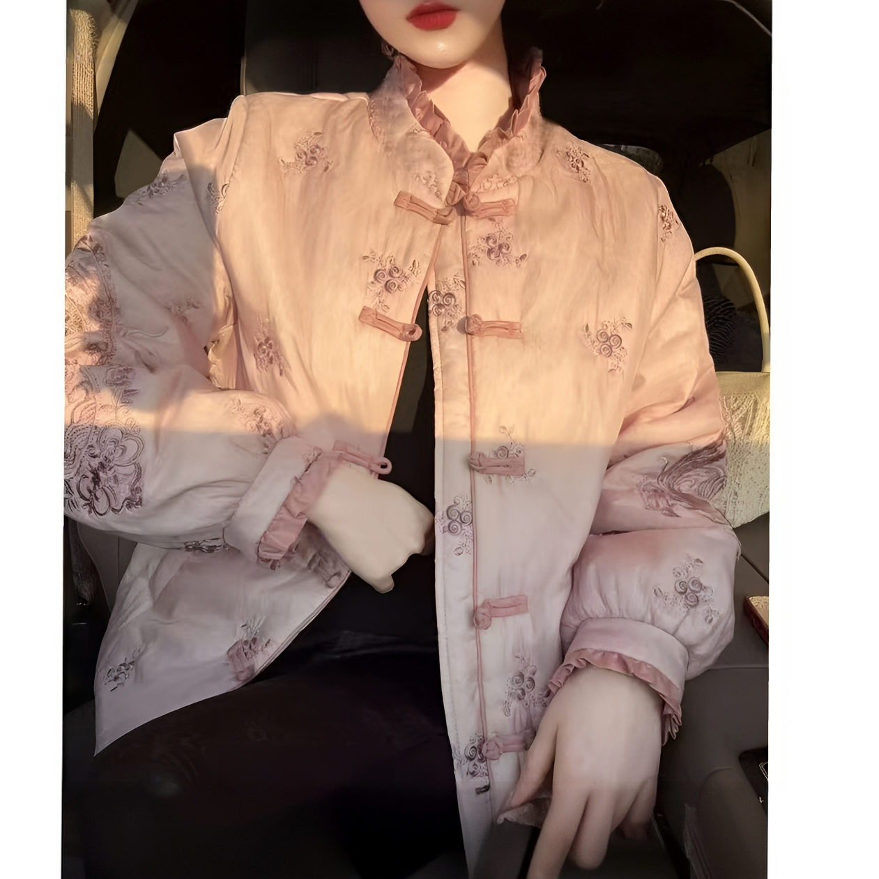 【紫妃】新中式冬季新款棉衣女洋气百搭刺绣时尚复古国风网红