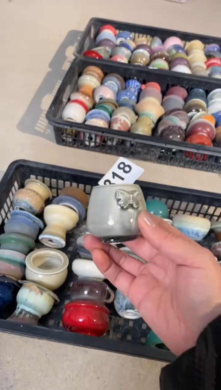 【闪购商品】摆件318微瑕知木小芳花盆