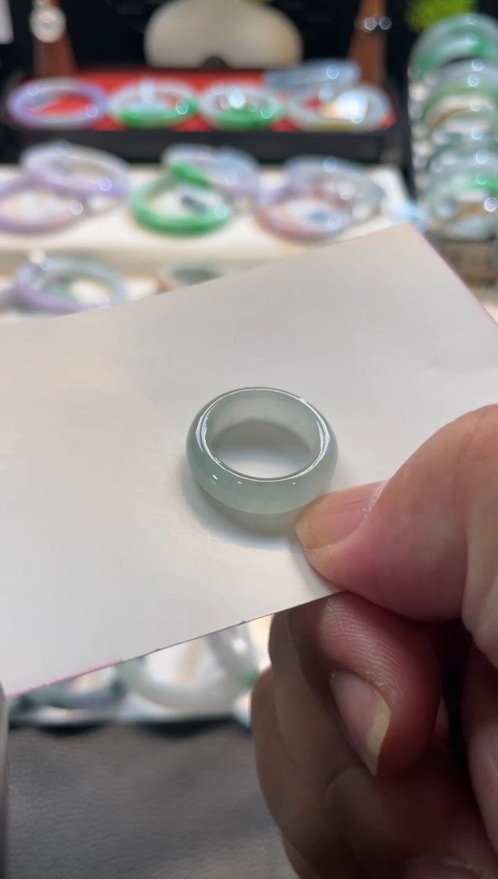 未镶嵌戒指翡翠47号链接 有纹裂 1112