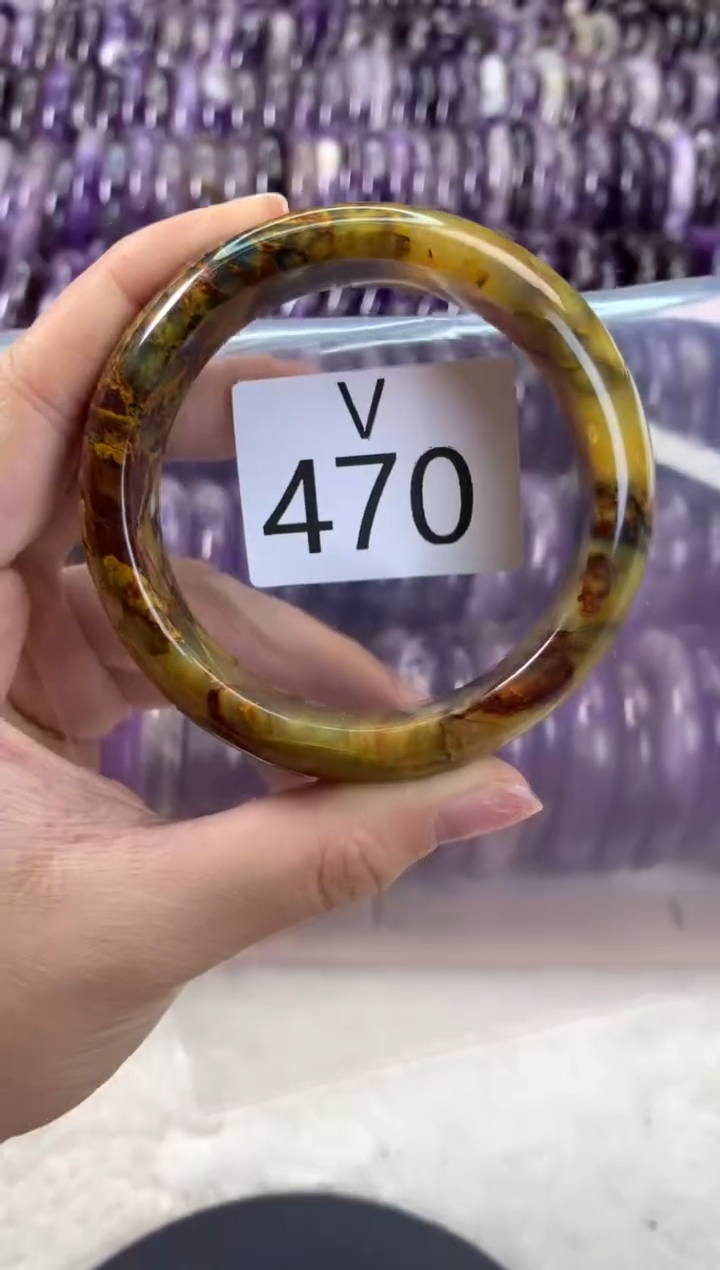 【闪购商品】水晶水晶手镯V未镶嵌470-58