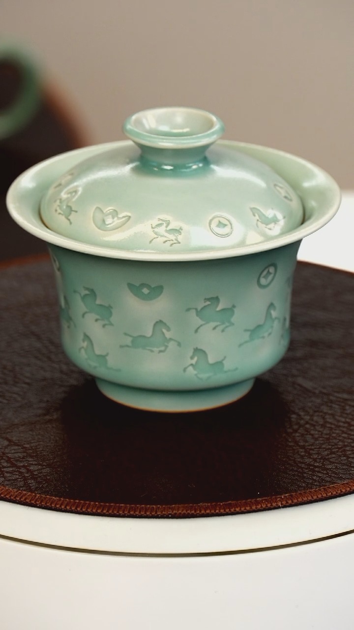 青瓷手工茶器包邮