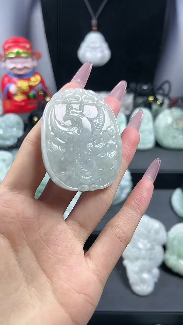 【闪购商品】翡翠颈饰未镶嵌喜鹊