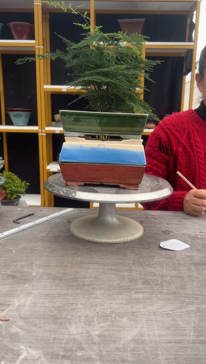 花****发15号浅长方三盆组合