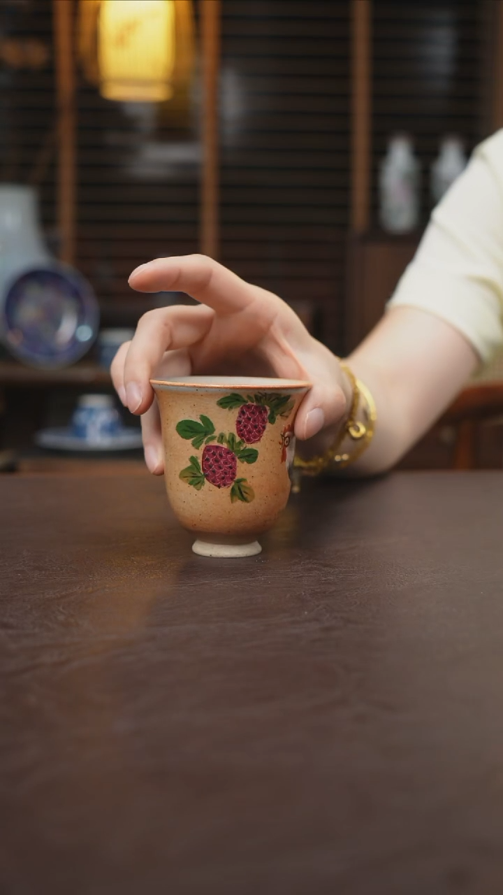 杯景德镇陶瓷杯碗柴烧多人
