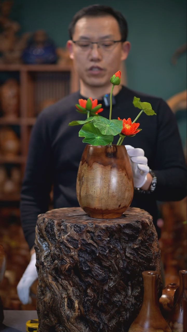 【闪购商品】枣木雷击枣木鸡心罐