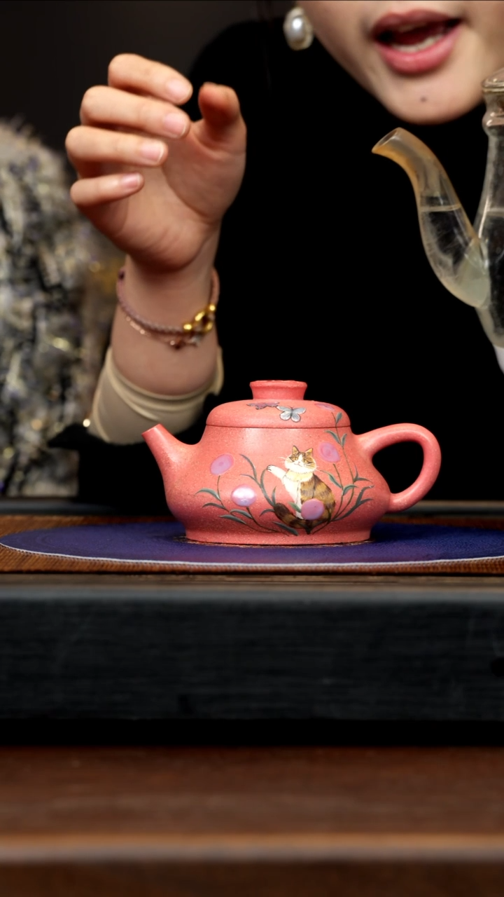 【闪购商品】紫砂茶壶WYS 豆红段 石瓢