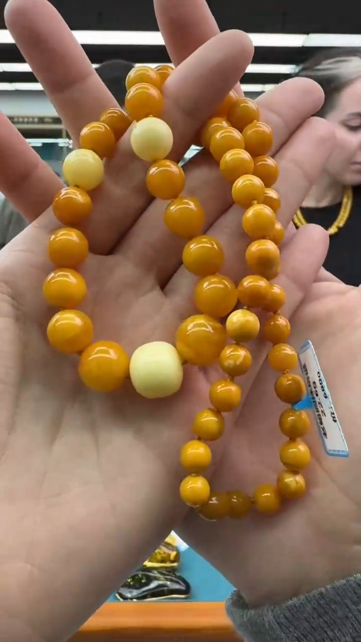 【闪购商品】琥珀颈饰未镶嵌116秒拍号